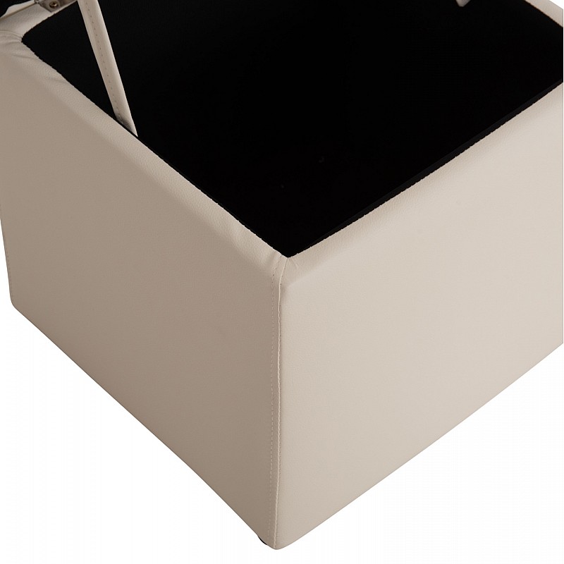 ΣΚΑΜΠΟ PRO CUBE HM224.02 PU ΜΕ ΑΠΟΘΗΚΕΥΤΙΚΟ ΧΩΡΟ- ΛΕΥΚΟ 38x38x36,5Υεκ.