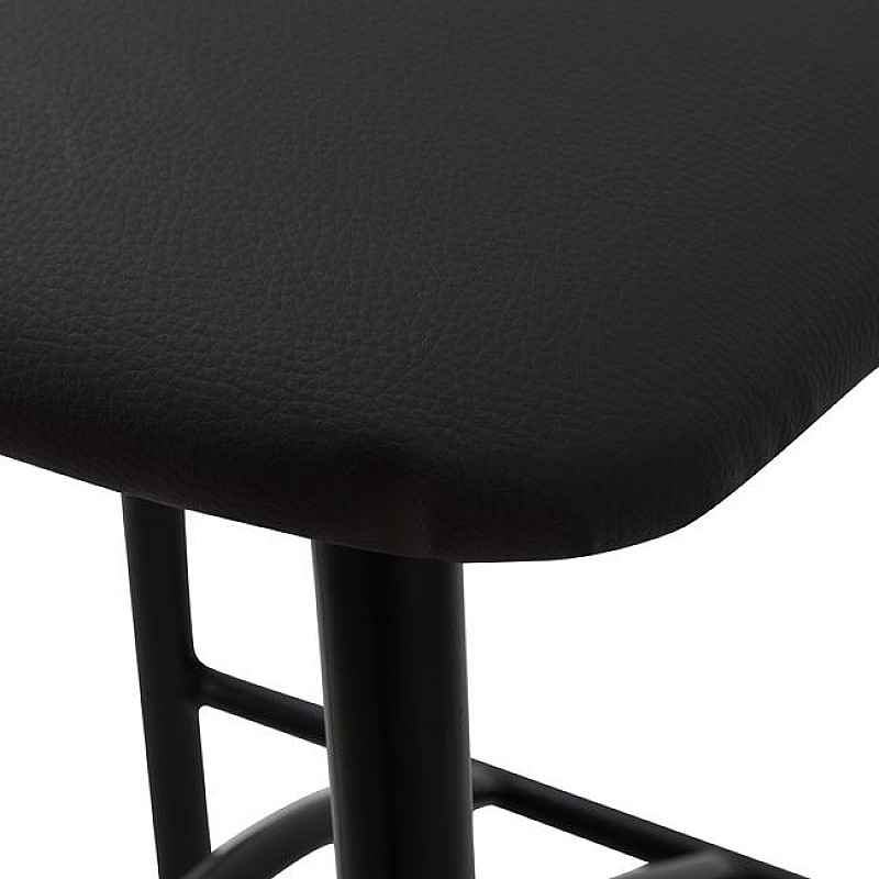 ΣΚΑΜΠΩ ΜΠΑΡ ΜΑΥΡΟ ΜΕΤΑΛΛΙΚΟ ΚΥΜΑ ΜΕ PU ΚΑΦΕ 40x44x114 εκ ΣΚΑΜΠΩ ΜΠΑΡ ΜΑΥΡΟ ΜΕΤΑΛΛΙΚΟ ΚΥΜΑ ΜΕ PU ΚΑΦΕ 40x44x114 εκ