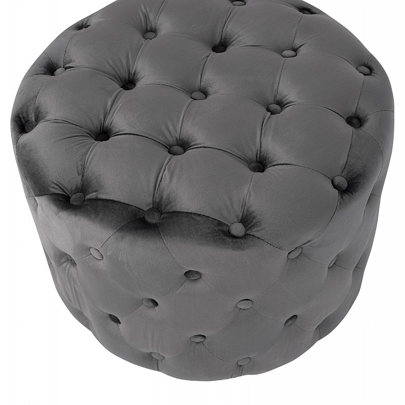 ΣΚΑΜΠΟ KASSIE ΓΚΡΙ ΒΕΛΟΥΔΟ ΤΥΠΟΥ CHESTERFIELD HM8406.01 Φ60x43Υ εκ. ΣΚΑΜΠΟ KASSIE ΓΚΡΙ ΒΕΛΟΥΔΟ ΤΥΠΟΥ CHESTERFIELD HM8406.01 Φ60x43Υ εκ.