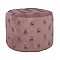 ΣΚΑΜΠΟ KASSIE  ΣΑΠΙΟ ΜΗΛΟ ΒΕΛΟΥΔΟ ΤΥΠΟΥ CHESTERFIELD HM8406.02 Φ60x43Υ εκ.