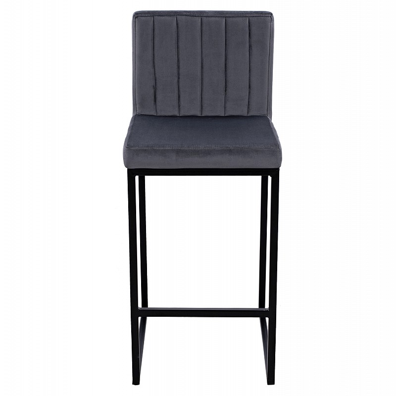 ΣΚΑΜΠΟ ΜΕΣΑΙΟΥ ΥΨΟΥΣ PIPER ΒΕΛΟΥΔΟ ΓΚΡΙ & ΜΑΥΡΟ ΜΕΤΑΛΛΙΚΟ ΣΚΕΛΕΤΟ HM8525.01 40x49x96Υ εκ.