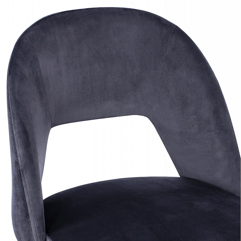 ΣΚΑΜΠΟ ΜΠΑΡ HARPER HM8526.01 ΒΕΛΟΥΔΟ ΓΚΡΙ ΜΕ ΜΕΤΑΛΛΙΚΟ ΣΚΕΛΕΤΟ 50Χ51Χ111Υ εκ.