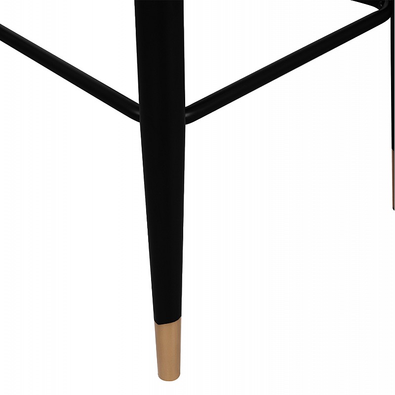 ΣΚΑΜΠΟ ΜΠΑΡ HARPER HM8526.04 ΒΕΛΟΥΔΟ ΜΑΥΡΟ ΜΕ ΜΕΤΑΛΛΙΚΟ ΣΚΕΛΕΤΟ 50Χ51Χ111Υ εκ.