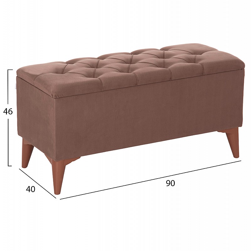 ΣΚΑΜΠΟ ΜΠΑΟΥΛΟ STROL HM9261.04 ΚΑΦΕ 90x40x46Υεκ.