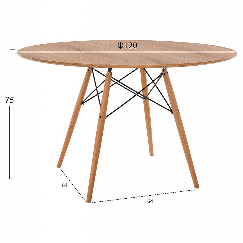 ΤΡΑΠΕΖΙ MINIMAL ΣΤΡΟΓΓΥΛΟ HM8454.04 MDF ΣΕ ΦΥΣΙΚΟ-ΠΟΔΙΑ ΟΞΙΑΣ ΣΕ ΦΥΣΙΚΟ Φ120Χ75Υεκ. ΤΡΑΠΕΖΙ MINIMAL ΣΤΡΟΓΓΥΛΟ HM8454.04 MDF ΣΕ ΦΥΣΙΚΟ-ΠΟΔΙΑ ΟΞΙΑΣ ΣΕ ΦΥΣΙΚΟ Φ120Χ75Υεκ.