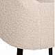 ΠΟΛΥΘΡΟΝΑ SHELLY HM8591.02 ΥΦΑΣΜΑ TEDDY ΛΕΥΚΟ-ΜΑΥΡΑ ΜΕΤΑΛΛΙΚΑ ΠΟΔΙΑ 57x55x87Yεκ.