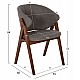 ΚΑΡΕΚΛΑ HANA HM9746.02 RUBBERWOOD ΣΕ ΚΑΡΥΔΙ ΧΡΩΜΑ-ΓΚΡΙ ΥΦΑΣΜΑ 55x60x84Yεκ. ΚΑΡΕΚΛΑ HANA HM9746.02 RUBBERWOOD ΣΕ ΚΑΡΥΔΙ ΧΡΩΜΑ-ΓΚΡΙ ΥΦΑΣΜΑ 55x60x84Yεκ.