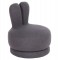 ΣΚΑΜΠΟ ΜΕ ΠΛΑΤΗ ΠΕΡΙΣΤΡΕΦΟΜΕΝΟ FRIVO HM9774.01 ΓΚΡΙ TEDDY ΥΦΑΣΜΑ 51x51x61Υεκ