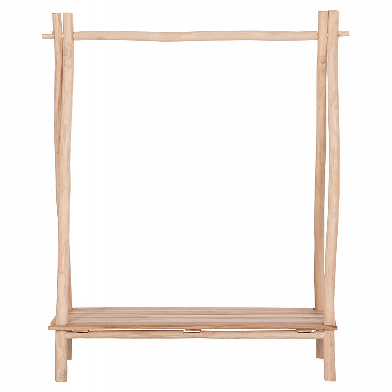 ΕΠΙΠΛΟ ΕΙΣΟΔΟΥ PERL HM9911 ΚΛΑΔΙΑ ΞΥΛΟΥ TEAK-ΦΥΣΙΚΟ 130,5x53x152Υεκ.