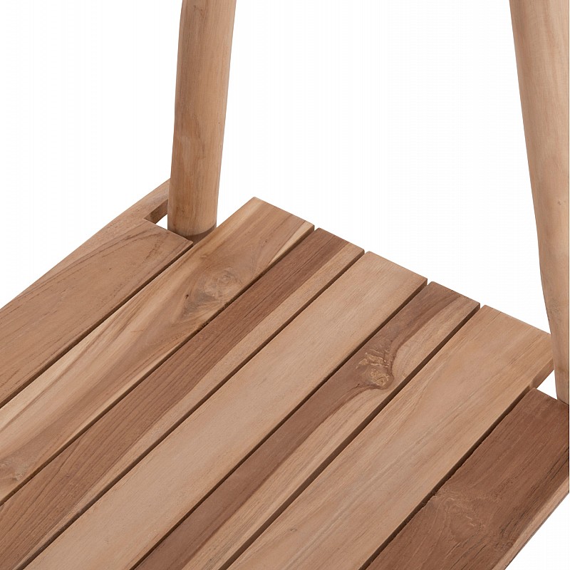 ΕΠΙΠΛΟ ΕΙΣΟΔΟΥ PERL HM9911 ΚΛΑΔΙΑ ΞΥΛΟΥ TEAK-ΦΥΣΙΚΟ 130,5x53x152Υεκ.