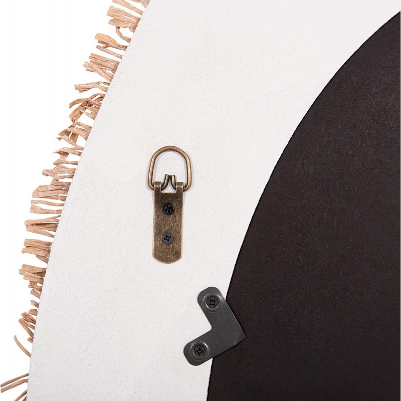 ΚΑΘΡΕΠΤΗΣ ΤΟΙΧΟΥ ΣΕΙΡΑ SANTORINI HM4528 MDF ΥΠΟΛΕΥΚΟ-ΔΙΑΚΟΣΜΗΣΗ ΣΕ ΜΠΕΖ 60x2x80Υεκ.