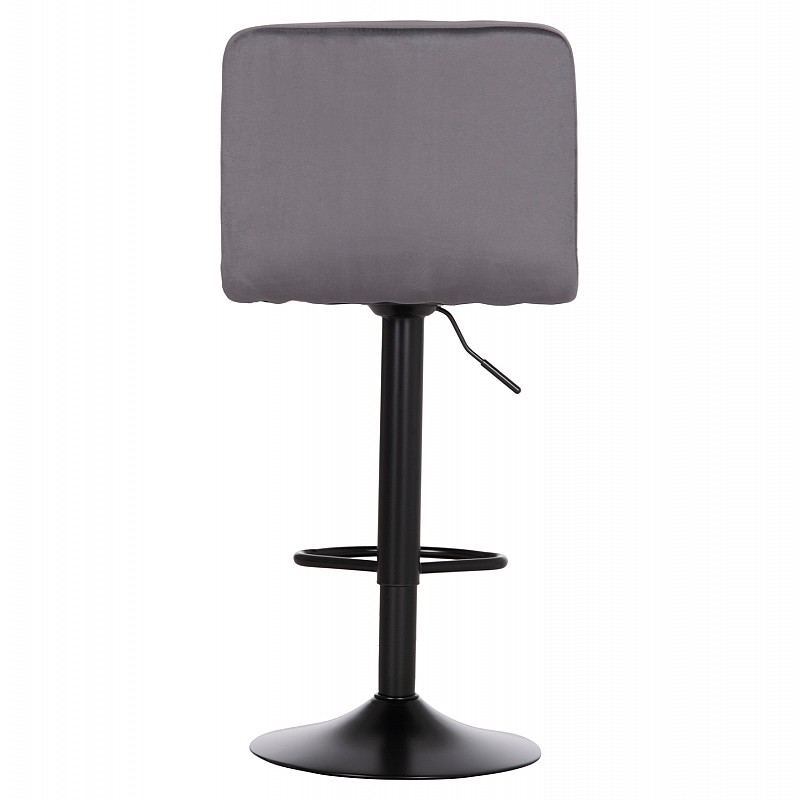 ΣΚΑΜΠΟ ΜΠΑΡ ΠΕΡΙΣΤΡΕΦΟΜΕΝΟ DIANA HM202.41 ΓΚΡΙ ΒΕΛΟΥΔΟ--ΜΕΤΑΛΛΟ ΜΑΥΡΟ ΜΑΤ 44x52x109Υεκ