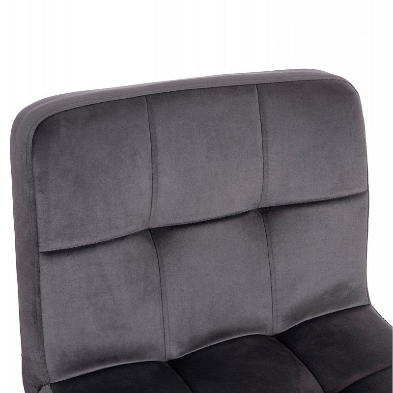 ΣΚΑΜΠΟ ΜΠΑΡ ΠΕΡΙΣΤΡΕΦΟΜΕΝΟ DIANA HM202.41 ΓΚΡΙ ΒΕΛΟΥΔΟ--ΜΕΤΑΛΛΟ ΜΑΥΡΟ ΜΑΤ 44x52x109Υεκ