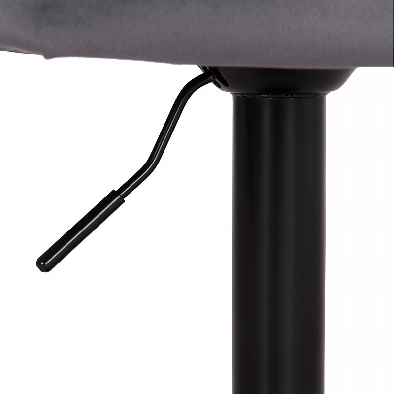 ΣΚΑΜΠΟ ΜΠΑΡ ΠΕΡΙΣΤΡΕΦΟΜΕΝΟ DIANA HM202.41 ΓΚΡΙ ΒΕΛΟΥΔΟ--ΜΕΤΑΛΛΟ ΜΑΥΡΟ ΜΑΤ 44x52x109Υεκ