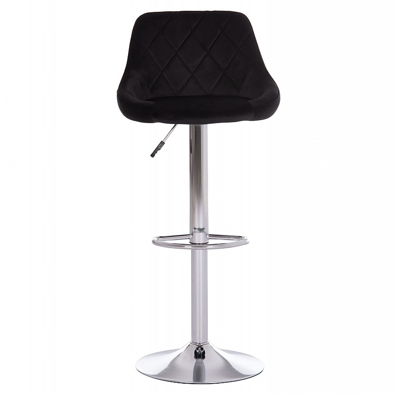 ΣΚΑΜΠΟ ΜΠΑΡ ROSE HM204.44 ΜΕ ΑΜΟΡΤΙΣΕΡ ΧΡΩΜΙΟΥ & ΜΑΥΡΟ ΒΕΛΟΥΔΟ 48x45x105Υεκ.