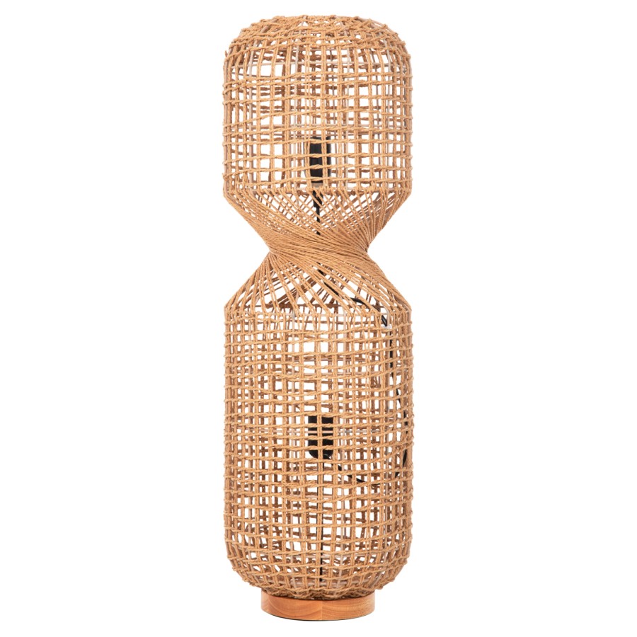 ΦΩΤΙΣΤΙΚΟ ΔΑΠΕΔΟΥ HM4359 ΜΕΤΑΛΛΟ-PAPER ROPE ΣΕ ΚΑΦΕ-2 ΛΑΜΠΕΣ Φ25x78,5Υεκ.