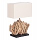 ΕΠΙΤΡΑΠΕΖΙΟ ΟΡΘΟΓΩΝΙΟ ΦΩΤΙΣΤΙΚΟ TWIGGY HM4424 DRIFTWOOD & ΛΕΥΚΟ ΚΑΠΕΛΟ 35.5x15x47Υεκ.