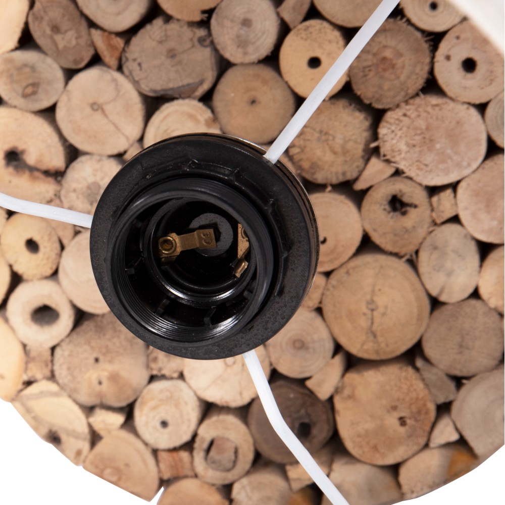 ΕΠΙΤΡΑΠΕΖΙΟ ΚΥΛΙΝΔΡΙΚΟ ΦΩΤΙΣΤΙΚΟ TWIGGY HM4427 DRIFTWOOD & ΜΠΕΖ ΚΑΠΕΛΟ Φ24.5x45Υεκ.