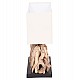 ΕΠΙΤΡΑΠΕΖΙΟ ΟΡΘΟΓΩΝΙΟ ΦΩΤΙΣΤΙΚΟ TWIGGY HM4434 DRIFTWOOD & ΛΕΥΚΟ ΚΑΠΕΛΟ 56x16.5x43Υεκ.