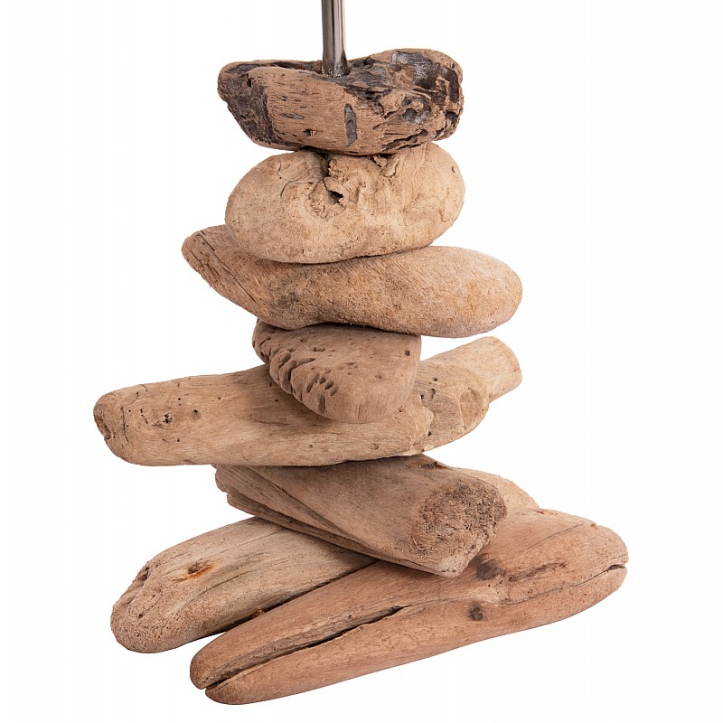 ΕΠΙΤΡΑΠΕΖΙΟ ΦΩΤΙΣΤΙΚΟ TYGO HM4436 DRIFTWOOD & ΛΕΥΚΟ ΚΑΠΕΛΟ Φ35x57Υεκ.