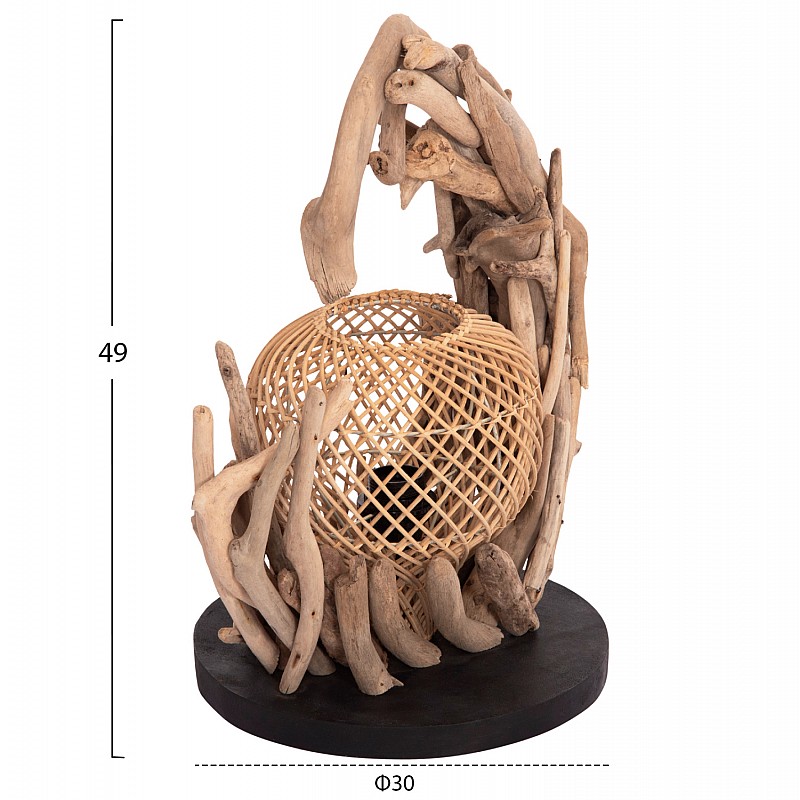 ΕΠΙΤΡΑΠΕΖΙΟ ΔΙΑΚΟΣΜΗΤΙΚΟ ΦΩΤΙΣΤΙΚΟ ASHIN HM4438 DRIFTWOOD--RATTAN 30x30x49Υεκ. ΕΠΙΤΡΑΠΕΖΙΟ ΔΙΑΚΟΣΜΗΤΙΚΟ ΦΩΤΙΣΤΙΚΟ ASHIN HM4438 DRIFTWOOD--RATTAN 30x30x49Υεκ.
