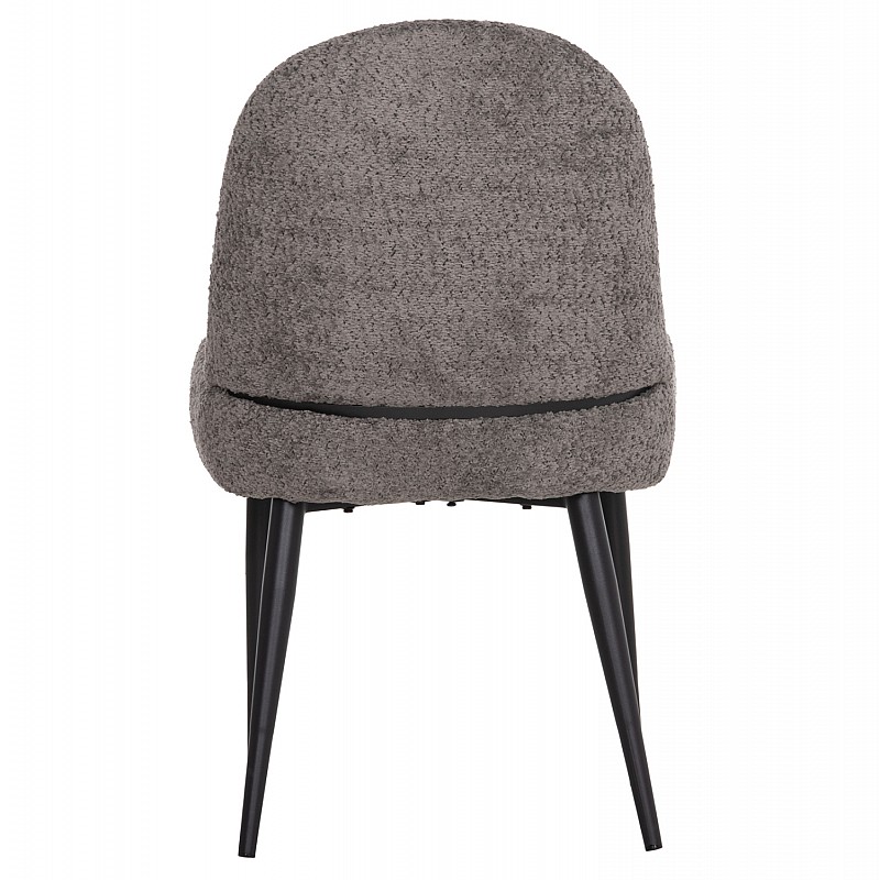 ΚΑΡΕΚΛΑ SARKY HM8585.11 ΥΦΑΣΜΑ ΜΠΟΥΚΛΕ ΓΚΡΙ ΜΕ ΜΕΤΑΛΛΙΚΑ ΠΟΔΙΑ 56x64x88Yεκ.