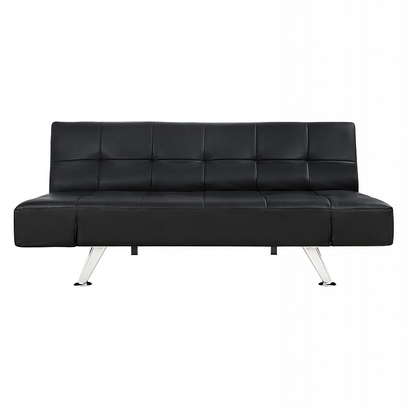 ΚΑΝΑΠΕΣ ΚΡΕΒΑΤΙ HM3001.02 THOM ΜΕ ΑΝΑΔΙΠΛΟΥΜΕΝΑ ΜΠΡΑΤΣΑ ΜΑΥΡΟ PU 189x93x82 εκ.