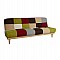 ΚΑΝΑΠΕΣ ΚΡΕΒΑΤΙ 3Θ HM3003 LEONARDO MIXED COLOR 180x80x75Υεκ.