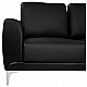 ΚΑΝΑΠΕΣ 3ΘΕΣΙΟΣ KENZIE HM3121.31 ΜΕ ΜΑΥΡΟ PU 190x81x81 εκ.