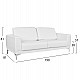 ΚΑΝΑΠΕΣ 3ΘΕΣΙΟΣ KENZIE HM3121.32 ΜΕ ΛΕΥΚΟ PU 190x81x81 εκ. ΚΑΝΑΠΕΣ 3ΘΕΣΙΟΣ KENZIE HM3121.32 ΜΕ ΛΕΥΚΟ PU 190x81x81 εκ.