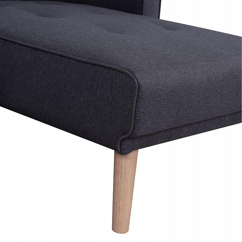 ΚΑΝΑΠΕΣ ΚΡΕΒΑΤΙ ΓΩΝΙΑ ΑΝΑΣΤΡΕΨΙΜΗ TALIA HM3153 ΜΕ ΓΚΡΙ ΥΦΑΣΜΑ 269X152X87Y εκ.