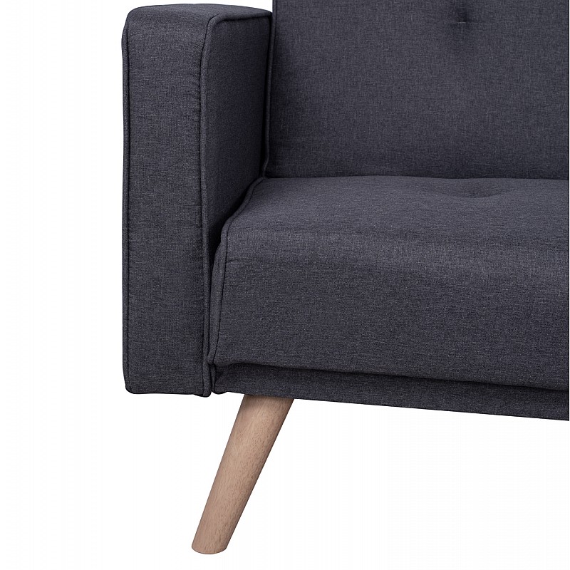 ΚΑΝΑΠΕΣ ΚΡΕΒΑΤΙ ΓΩΝΙΑ ΑΝΑΣΤΡΕΨΙΜΗ TALIA HM3153 ΜΕ ΓΚΡΙ ΥΦΑΣΜΑ 269X152X87Y εκ.