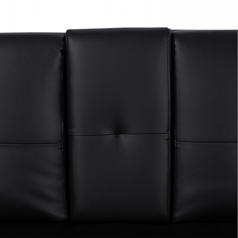 ΚΑΝΑΠΕΣ ΚΡΕΒΑΤΙ BENIN ΜΕ ΜΑΥΡΟ PU 165x76,5x79 εκ ΚΑΙ ΠΤΥΣΣΟΜΕΝΟ ΜΠΡΑΤΣΟ HM3157.01