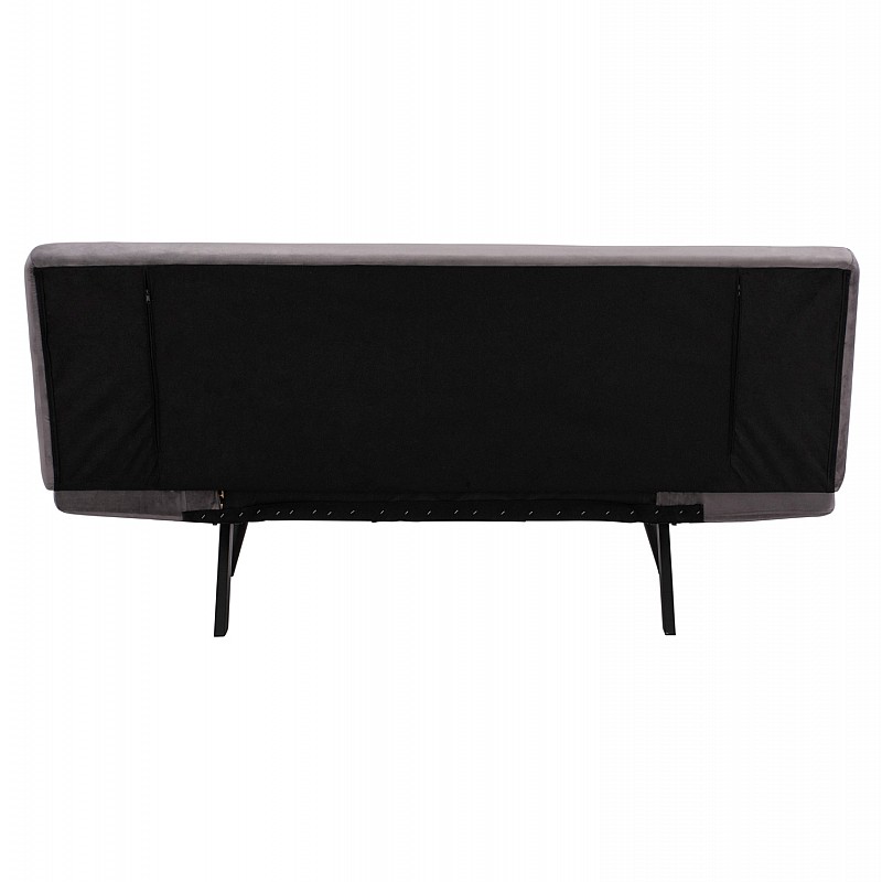 ΚΑΝΑΠΕΣ ΚΡΕΒΑΤΙ 3ΘΕΣΙΟΣ ΑΠΟ ΒΕΛΟΥΔΟ ΓΚΡΙ HM3167.01 182Χ80Χ88Υ εκ.