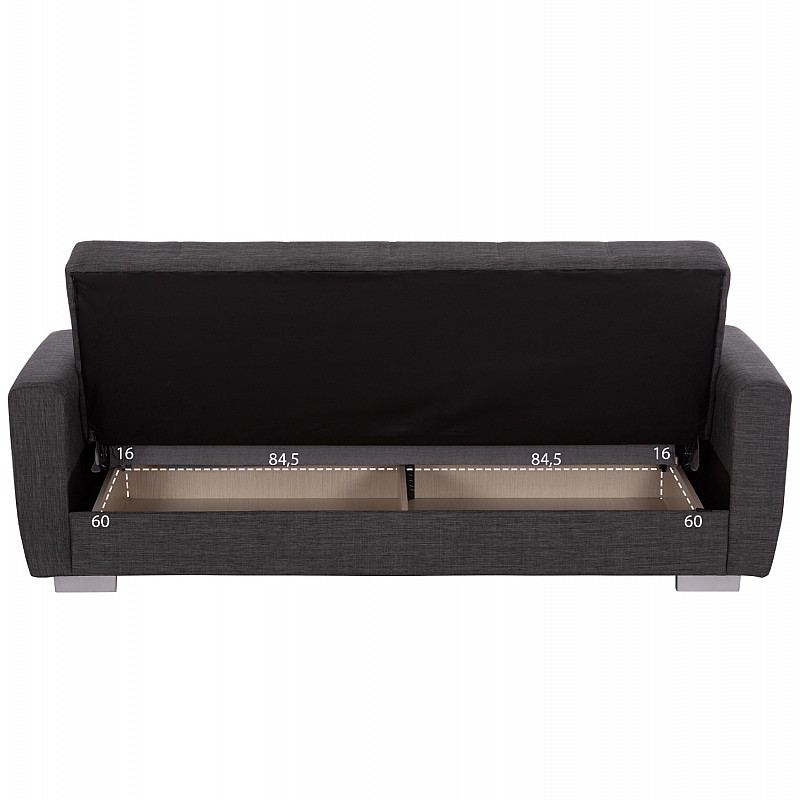 ΚΑΝΑΠΕΣ ΚΡΕΒΑΤΙ POLYA ΤΡΙΘΕΣΙΟΣ HM3240.03 ΓΚΡΙ 215x85x76Υ εκ. ΚΑΝΑΠΕΣ ΚΡΕΒΑΤΙ POLYA ΤΡΙΘΕΣΙΟΣ HM3240.03 ΓΚΡΙ 215x85x76Υ εκ.