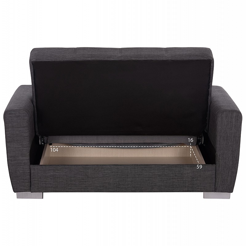 ΚΑΝΑΠΕΣ ΚΡΕΒΑΤΙ POLYA ΔΙΘΕΣΙΟΣ ΓΚΡΙ HM3241.03 153x87x77Υεκ. ΚΑΝΑΠΕΣ ΚΡΕΒΑΤΙ POLYA ΔΙΘΕΣΙΟΣ ΓΚΡΙ HM3241.03 153x87x77Υεκ.