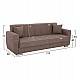 ΚΑΝΑΠΕΣ ΚΡΕΒΑΤΙ POLYA ΤΡΙΘΕΣΙΟΣ ΚΑΦΕ HM3240.02 215x80x77 εκ. ΚΑΝΑΠΕΣ ΚΡΕΒΑΤΙ POLYA ΤΡΙΘΕΣΙΟΣ ΚΑΦΕ HM3240.02 215x80x77 εκ.