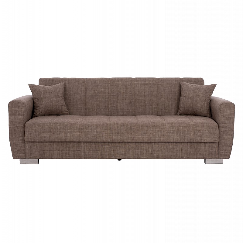 ΚΑΝΑΠΕΣ ΚΡΕΒΑΤΙ POLYA ΤΡΙΘΕΣΙΟΣ ΚΑΦΕ HM3240.02 215x80x77 εκ. ΚΑΝΑΠΕΣ ΚΡΕΒΑΤΙ POLYA ΤΡΙΘΕΣΙΟΣ ΚΑΦΕ HM3240.02 215x80x77 εκ.