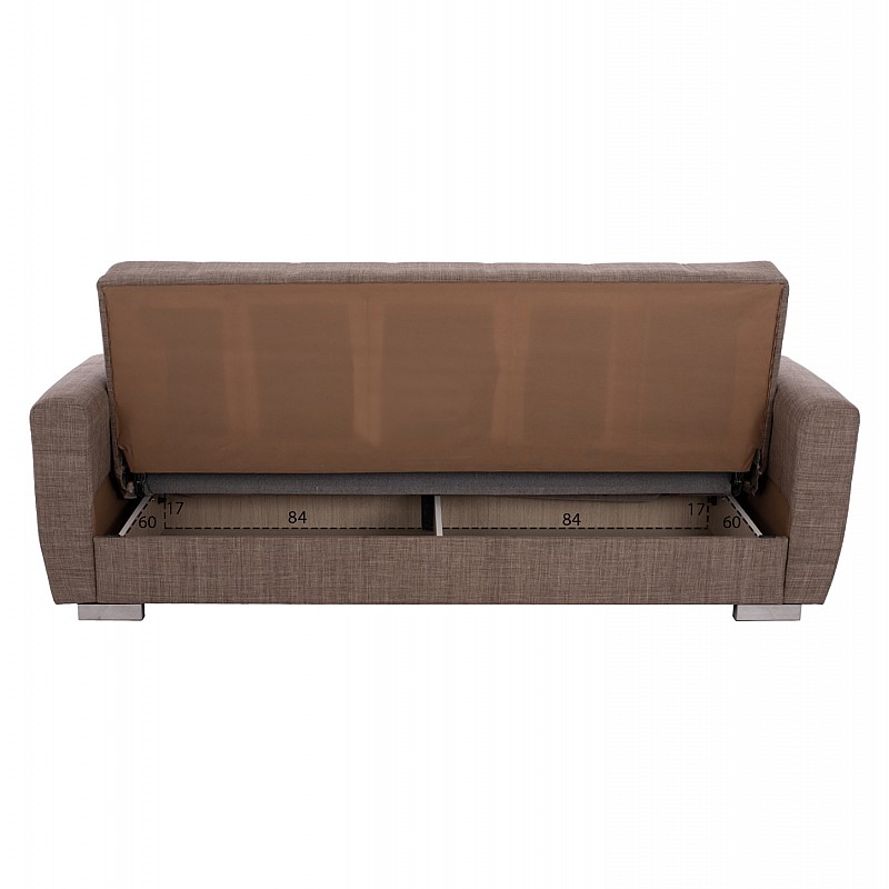 ΚΑΝΑΠΕΣ ΚΡΕΒΑΤΙ POLYA ΤΡΙΘΕΣΙΟΣ ΚΑΦΕ HM3240.02 215x80x77 εκ. ΚΑΝΑΠΕΣ ΚΡΕΒΑΤΙ POLYA ΤΡΙΘΕΣΙΟΣ ΚΑΦΕ HM3240.02 215x80x77 εκ.