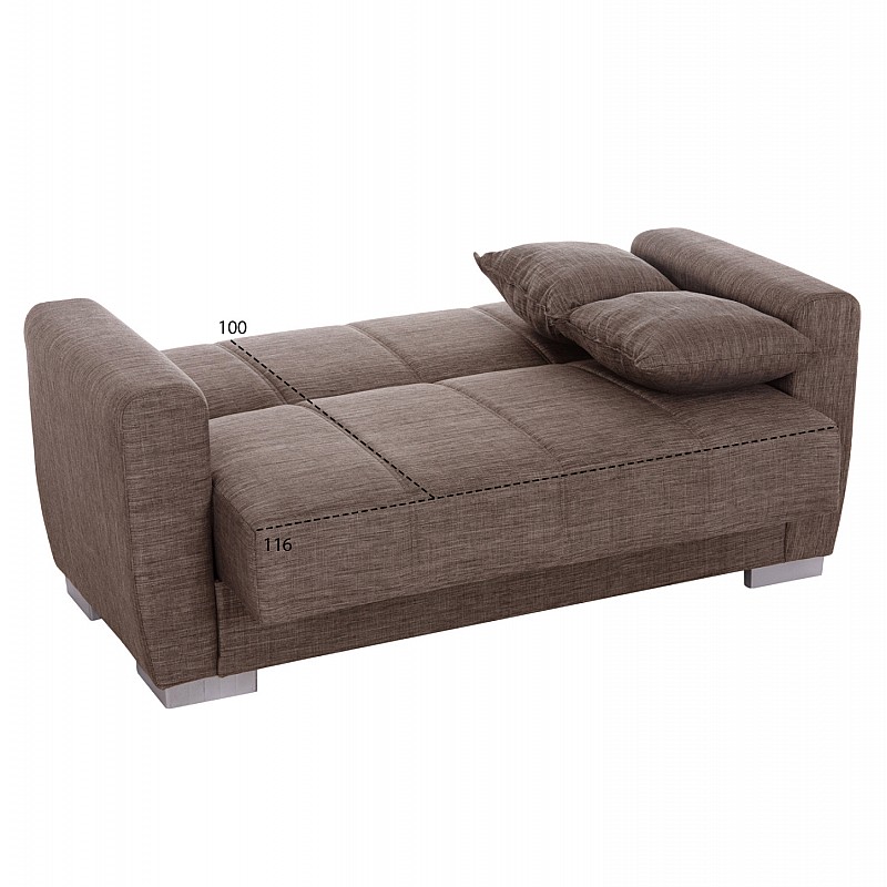 ΚΑΝΑΠΕΣ ΚΡΕΒΑΤΙ POLYA ΔΙΘΕΣΙΟΣ ΚΑΦΕ HM3241.02 153x87x77 εκ. ΚΑΝΑΠΕΣ ΚΡΕΒΑΤΙ POLYA ΔΙΘΕΣΙΟΣ ΚΑΦΕ HM3241.02 153x87x77 εκ.