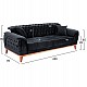 ΚΑΝΑΠΕΣ ΚΡΕΒΑΤΙ BENNINGTON ΤΡΙΘΕΣΙΟΣ ΜΑΥΡΟΣ HM3249.01 240x95x80 εκ. ΚΑΝΑΠΕΣ ΚΡΕΒΑΤΙ BENNINGTON ΤΡΙΘΕΣΙΟΣ ΜΑΥΡΟΣ HM3249.01 240x95x80 εκ.