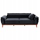 ΚΑΝΑΠΕΣ ΚΡΕΒΑΤΙ BENNINGTON ΤΡΙΘΕΣΙΟΣ ΜΑΥΡΟΣ HM3249.01 240x95x80 εκ. ΚΑΝΑΠΕΣ ΚΡΕΒΑΤΙ BENNINGTON ΤΡΙΘΕΣΙΟΣ ΜΑΥΡΟΣ HM3249.01 240x95x80 εκ.