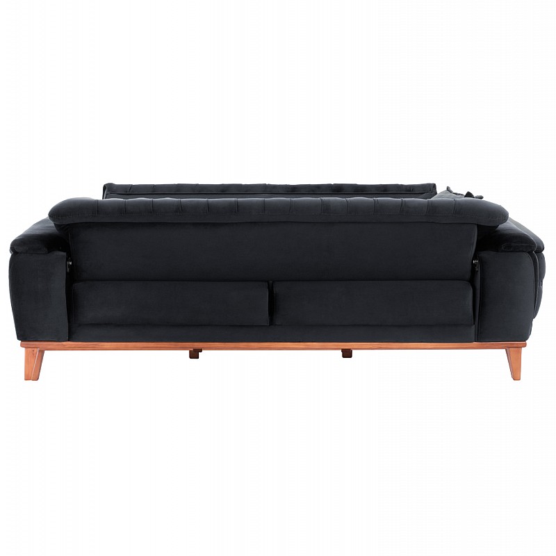 ΚΑΝΑΠΕΣ ΚΡΕΒΑΤΙ BENNINGTON ΤΡΙΘΕΣΙΟΣ ΜΑΥΡΟΣ HM3249.01 240x95x80 εκ. ΚΑΝΑΠΕΣ ΚΡΕΒΑΤΙ BENNINGTON ΤΡΙΘΕΣΙΟΣ ΜΑΥΡΟΣ HM3249.01 240x95x80 εκ.