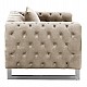 ΠΟΛΥΘΡΟΝΑ τ.CHESTERFIELD MOBAR HM3261.02 ΚΡΕΜ ΒΕΛΟΥΔΟ-ΜΕΤΑΛΛΙΚΑ ΠΟΔΙΑ 99x86,5x77Υεκ.