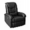 ΠΟΛΥΘΡΟΝΑ RELAX ΜΕ ΜΗΧΑΝΙΣΜΟ MASSAGE ROCCA HM0026.01 PU ΜΑΥΡΟ 80x96x97 εκ.