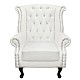 ΠΟΛΥΘΡΟΝΑ-ΜΠΕΡΖΕΡΑ T.CHESTERFIELD POLINA HM0053.02 PU ΛΕΥΚΟ ΜΑΤ 83x75x107Yεκ.