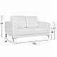 ΚΑΝΑΠΕΣ 2ΘΕΣΙΟΣ KΕΝΖΙΕ HM3121.22 ΜΕ ΛΕΥΚΟ PU 142x81x81 εκ. ΚΑΝΑΠΕΣ 2ΘΕΣΙΟΣ KΕΝΖΙΕ HM3121.22 ΜΕ ΛΕΥΚΟ PU 142x81x81 εκ.