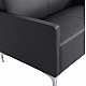 ΚΑΝΑΠΕΣ 2ΘΕΣΙΟΣ NELLIE HM3159.21 ΜΕ ΜΑΥΡΟ PU 113x71x71Υ εκ.