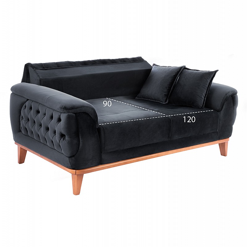 ΚΑΝΑΠΕΣ ΚΡΕΒΑΤΙ BENNINGTON 2ΘΕΣΙΟΣ ΜΑΥΡΟΣ HM3250.01 180x95x80 εκ. ΚΑΝΑΠΕΣ ΚΡΕΒΑΤΙ BENNINGTON 2ΘΕΣΙΟΣ ΜΑΥΡΟΣ HM3250.01 180x95x80 εκ.