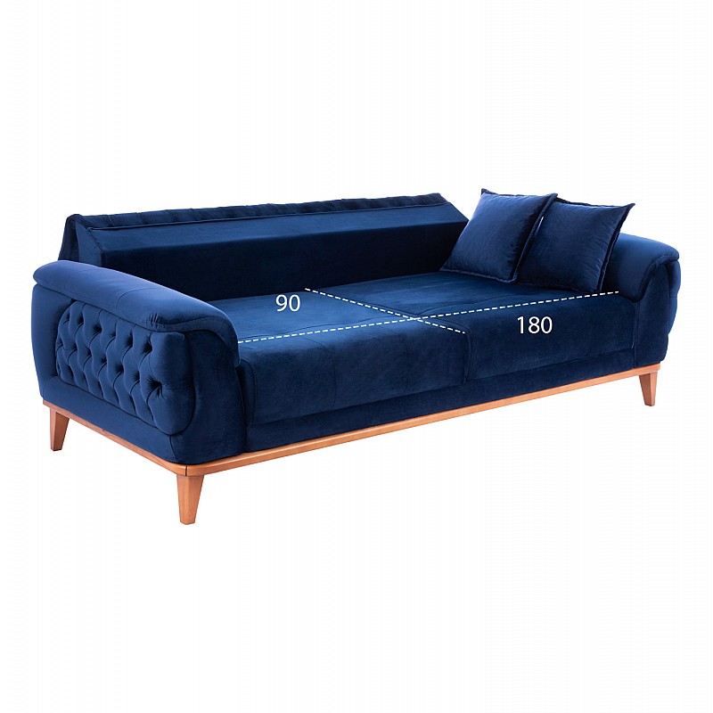 ΚΑΝΑΠΕΣ ΚΡΕΒΑΤΙ BENNINGTON ΤΡΙΘΕΣΙΟΣ ΜΠΛΕ HM3249.18 240x95x80 εκ. ΚΑΝΑΠΕΣ ΚΡΕΒΑΤΙ BENNINGTON ΤΡΙΘΕΣΙΟΣ ΜΠΛΕ HM3249.18 240x95x80 εκ.